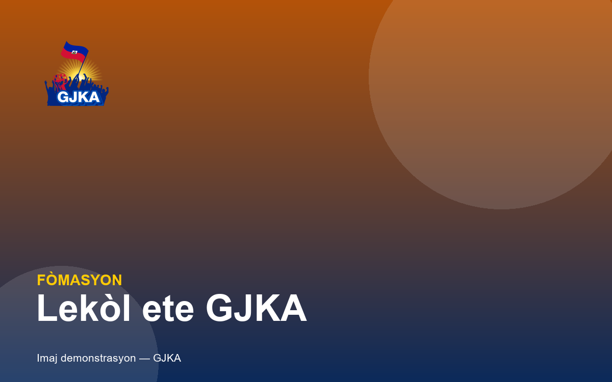 Lekòl ete GJKA